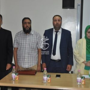 فعاليات الندوة الوطنية عن بعد الموسومة ب “مهارات التمكين الوظيفي المؤسسي للشباب الجامعي”