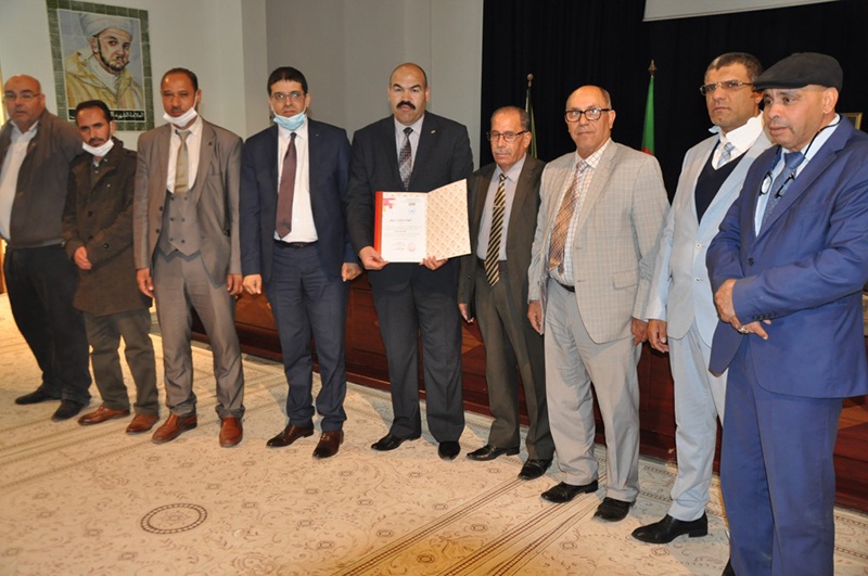 A ceremony honoring successful students in doctoral competitions
